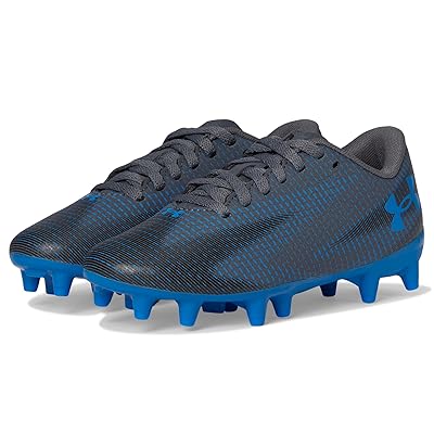 Under Armour Kids Shadow Select 3 Jr. Soccer Cleats (Toddler/Little Kid/Big Kid) Boys Shoes Castlerock/Black/Blue Atlantis