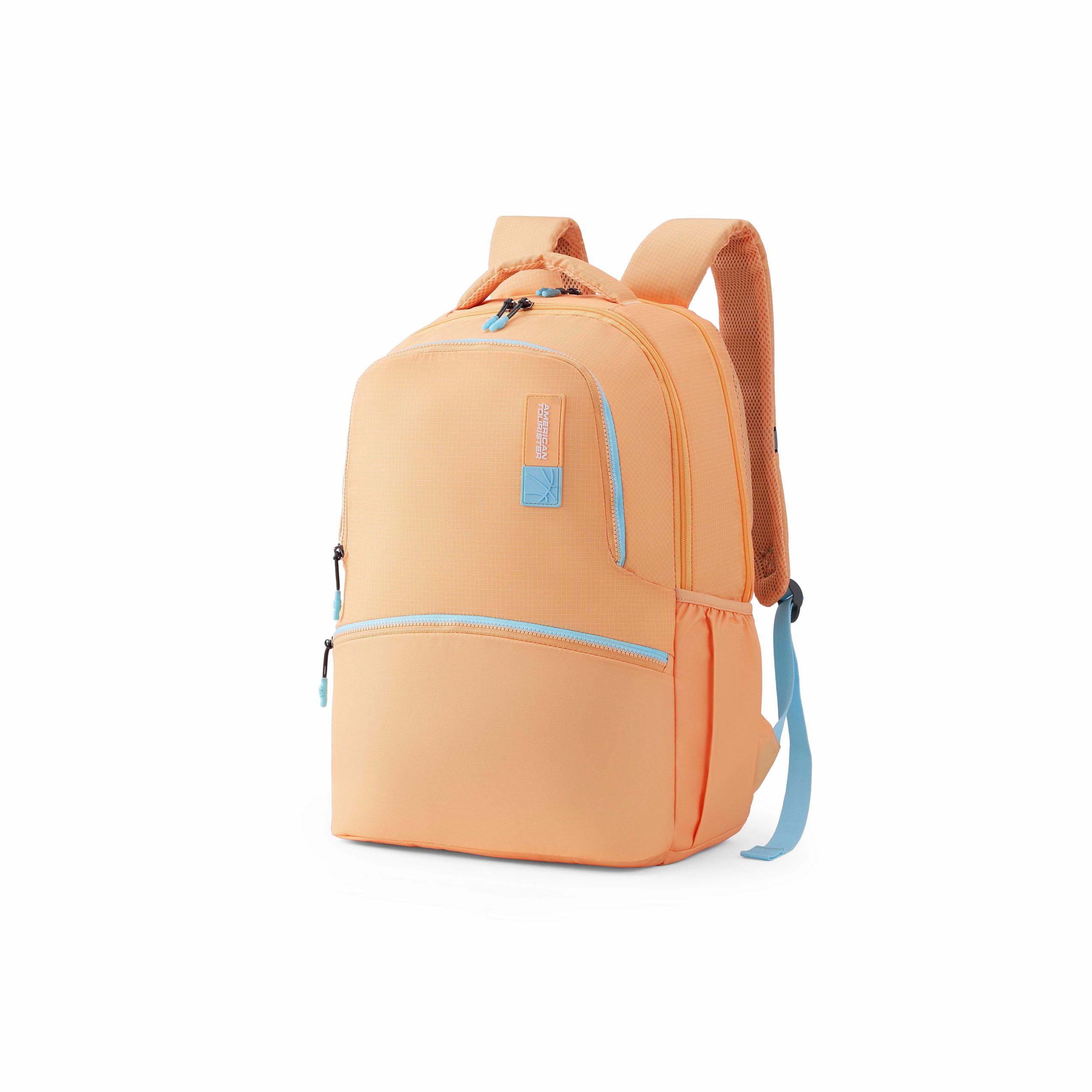 Uni-Prim | 32 Ltrs | 3 Compartments | Bottle Pocket | Ergonomic Padded Back Panel & Shoulder Straps | School Backpack for Boys & Girls | 1 Year International Warranty | Peach-image-7