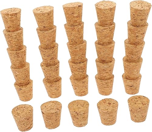 Miniatura 5 de Cabilock 60 piezas de botella de vidrio corcho sellado corchos vino corcho carpintería abeja tapones de corcho natural tapones de corcho suculentas,