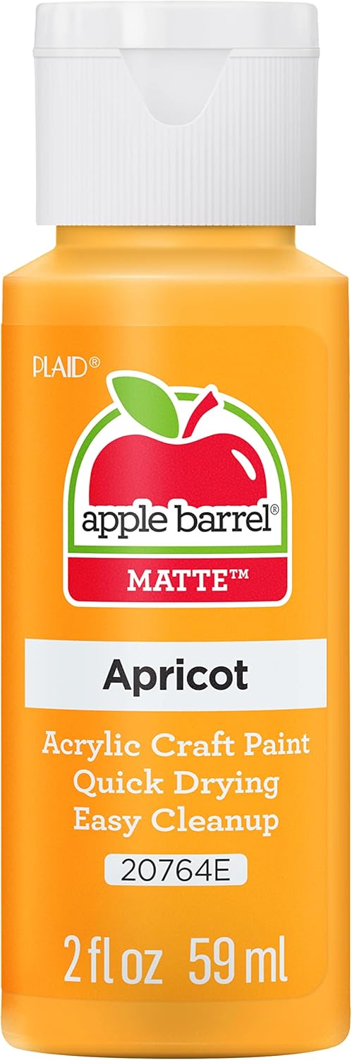 Apple Barrel Acrylic Paint in Assorted Colors (2 oz), 20764, Apricot