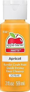 Apple Barrel Acrylic Paint in Assorted Colors (2 oz), 20764, Apricot