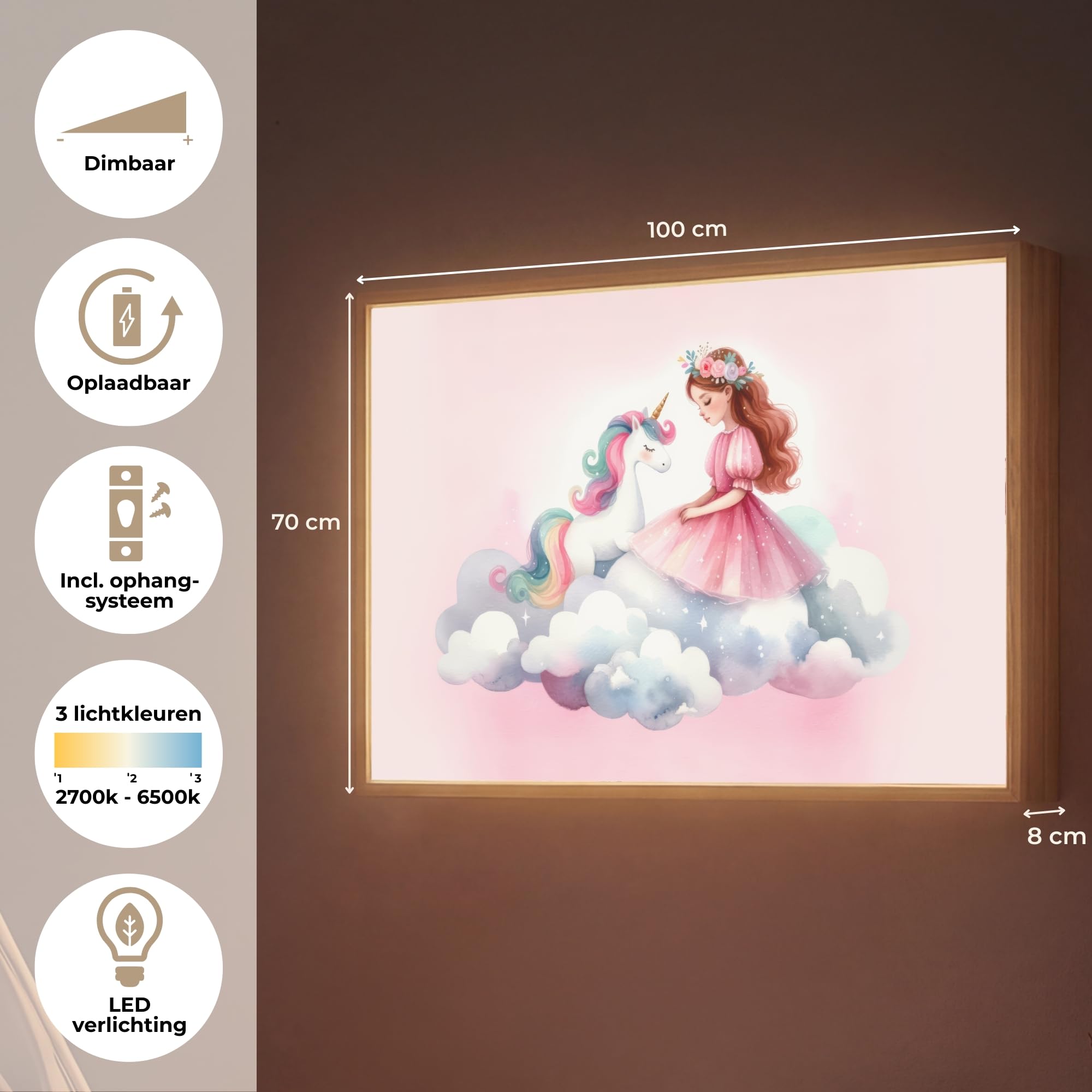 Luz Nocturna Infantil Lampara LED Night Light Bebé Decoración