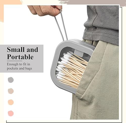 Miniatura 51 de Kathfly Organizador de lazos para el cabello blanco, 4 unidades, portátil, contenedor de almacenamiento para accesorios para el cabello, apilables