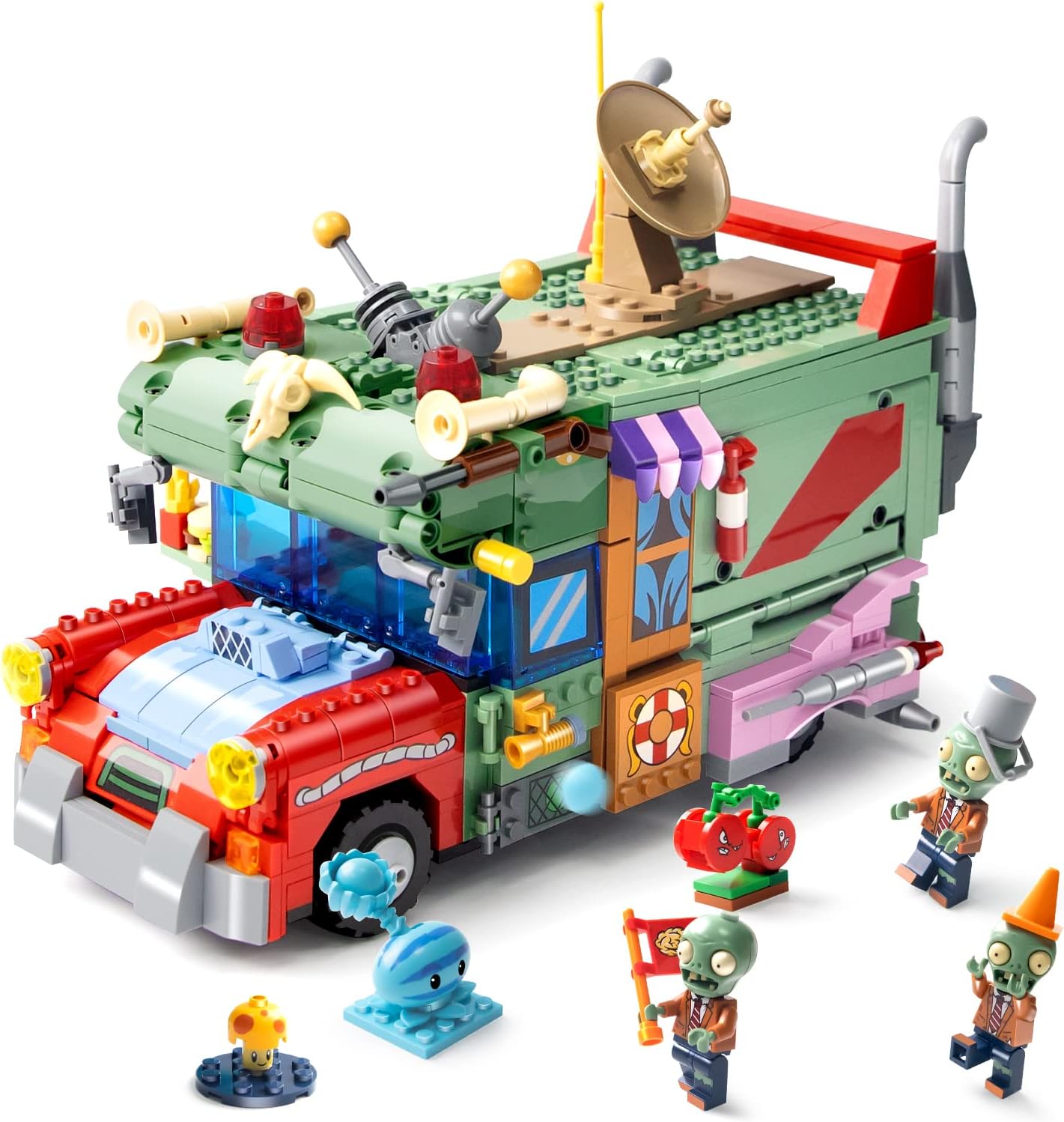 Maikerry 933 PCS PVZ Time Travel Set - Plants Action Figures, Toys for Game Fans, Party & Birthday Gifts for Boys & Girls