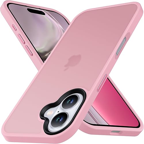Anqrp Série Matt Zero pour iPhone 16 Coque Fine [Protection Militaire et Protect