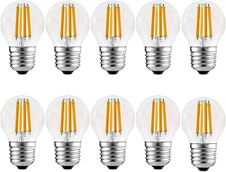 Ucuz Geldi 6 Watt Mini Top Ampul Led Filament G45 Şeffaf Cam Rustik Ampul E27 Duy 3000k Gün Işığı 10 Adet