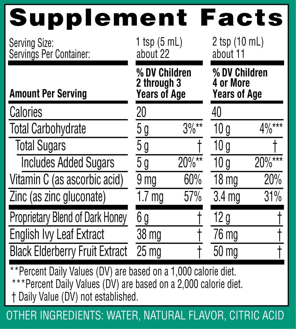 Children's Cough Syrup + Mucus + Immune Daytime 4oz