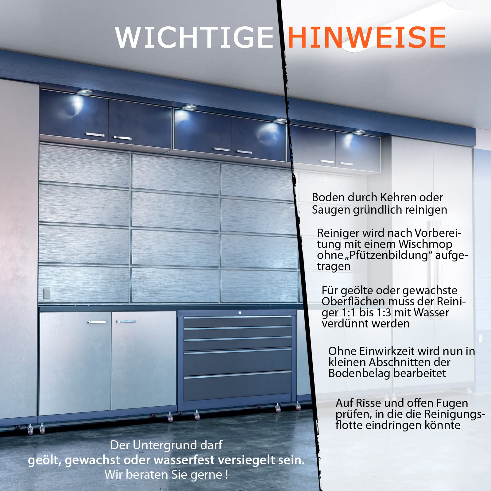 Parkettreiniger 10l - Bodenpflege Reiniger für Holzboden geölt/gewachst/versiegelt, Kork, Linoleum, Vinyl sowie Stein- und Schieferboden, Fliesen, Marmor - entfernt Wachs, Öl, Fett - BEKATEQ BK-115