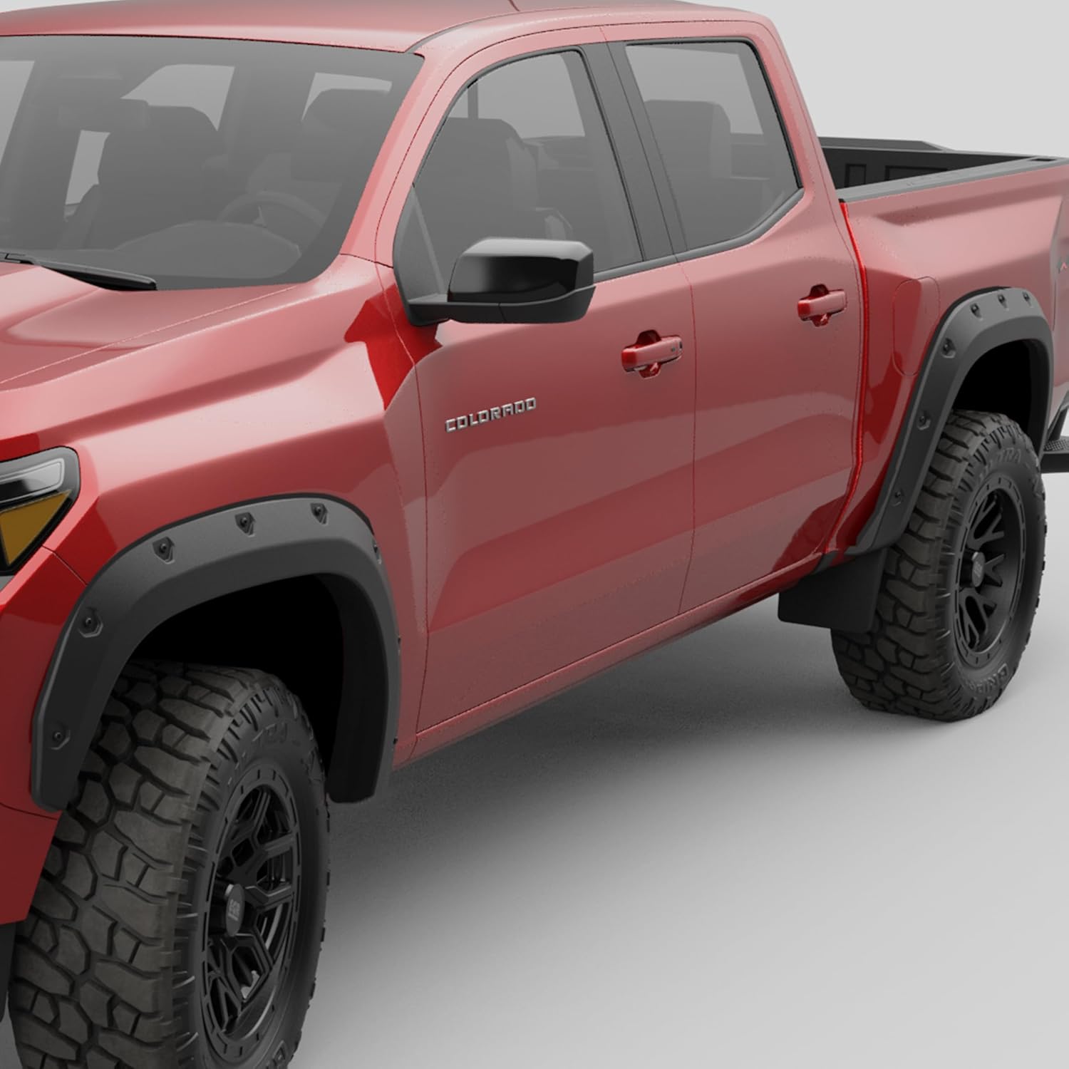 EGR 791425-Premium Series Fender Flares with Simulated Bolt-on Look w/Black Bolts - Compatible with 2023-2025 Chevrolet Colorado