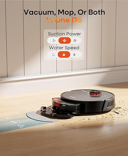 Miniatura 5 de Robot Vacuum and Mop Combo with Self-Emptying, Robotic Vacuum Cleaner 6000Pa & LiDAR Navigation, 180 Mins,90 Days Capacity, Home Mapping, for Pet