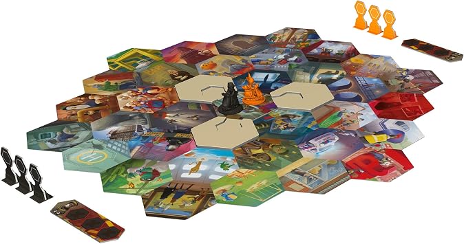 Shadows Amsterdam Board Game - Fast-Paced Deduction and Strategy Game, Real-Time Image-Based Clue Solving! Fun Family Game for Kids & Adults, Ages 10+, 2-8 Players, 30 Min Playtime, Made by Libellud