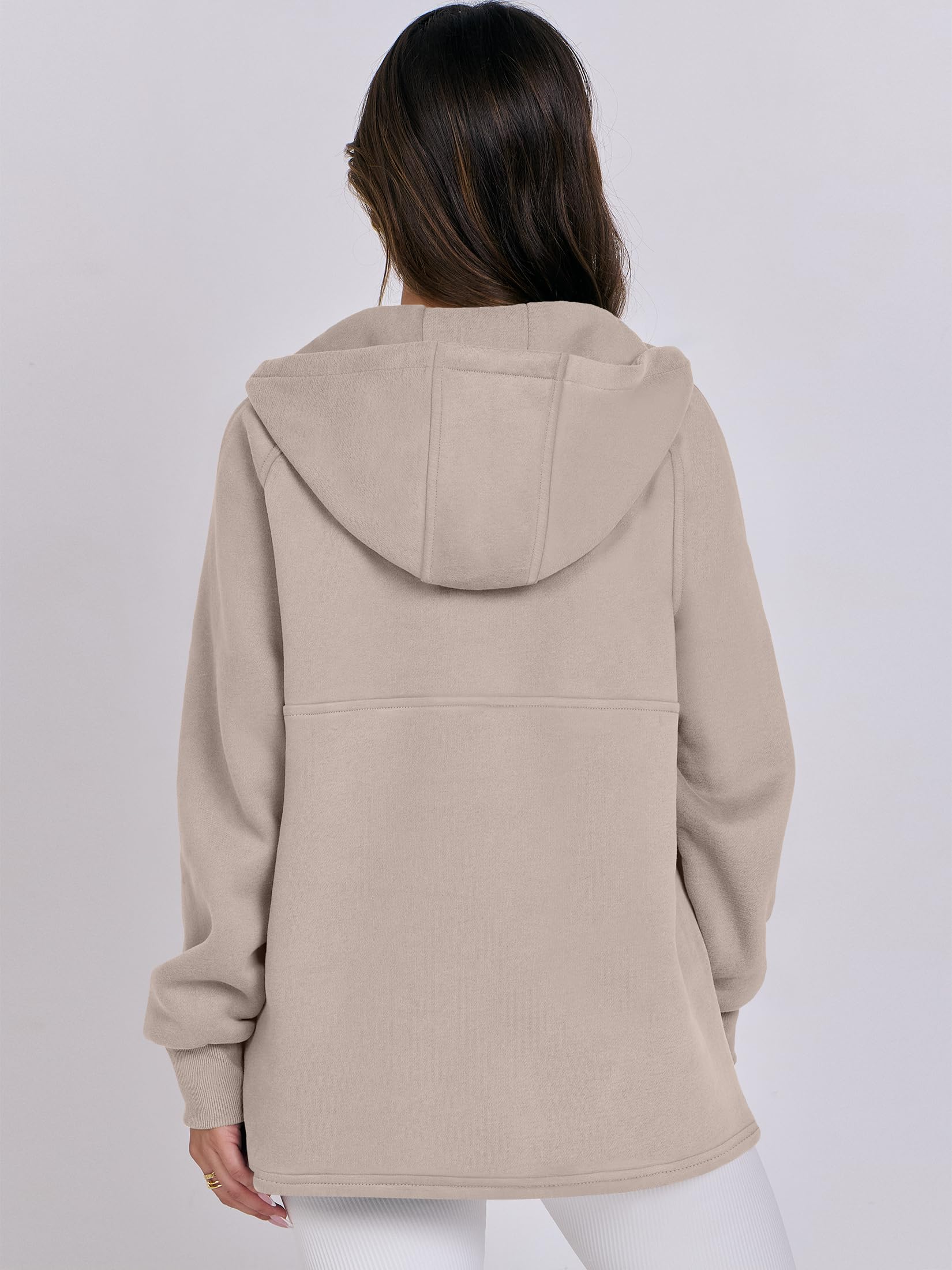 Damskie bluzy z kapturem z zamkiem błyskawicznym oversize bluzy polarowe z długim rękawem swetry z kieszenią 2024 nastolatki ubrania preppy