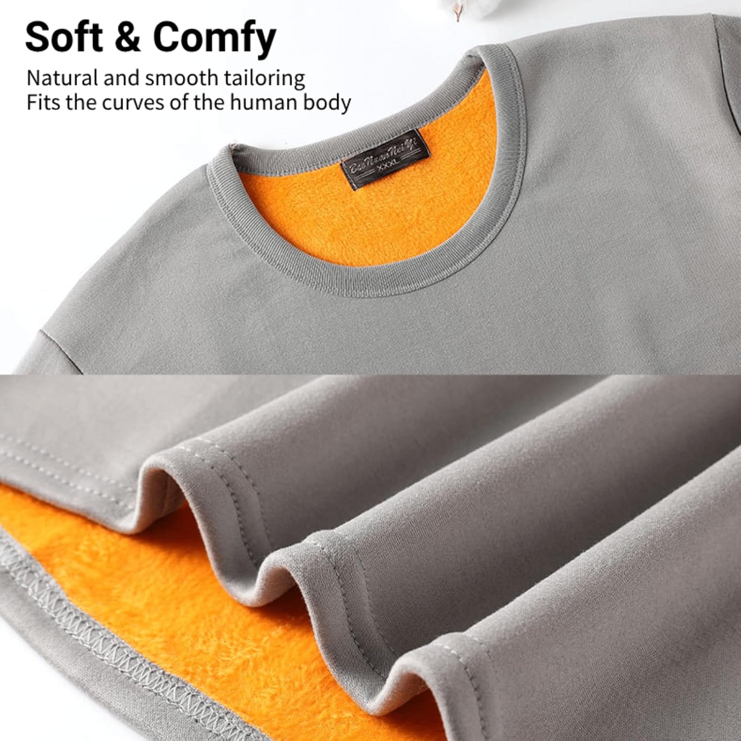 Thermal Underwear Sets for Men Fleece Lined Long Johns Base Layer Warm Winter Top Bottom Pants Leggings Pajama Cold