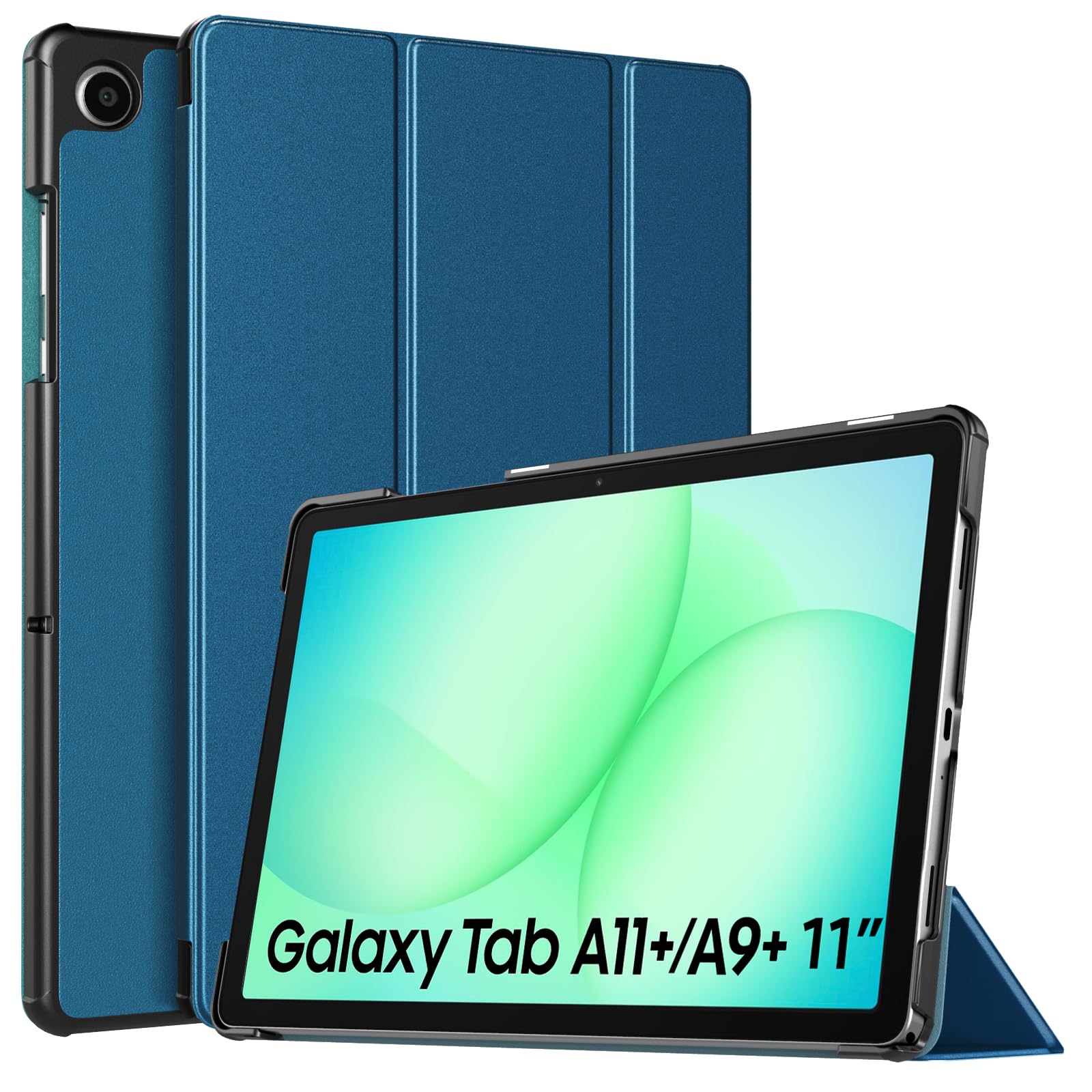 TiMOVO Hülle für Samsung Galaxy Tab A11+ Plus/A9+ Plus 11 Zoll (2025/2023), Schlanke, Leichte Schutzhülle mit Ständer und Harter Rückseite, Auto Aufwachen/Schlafen