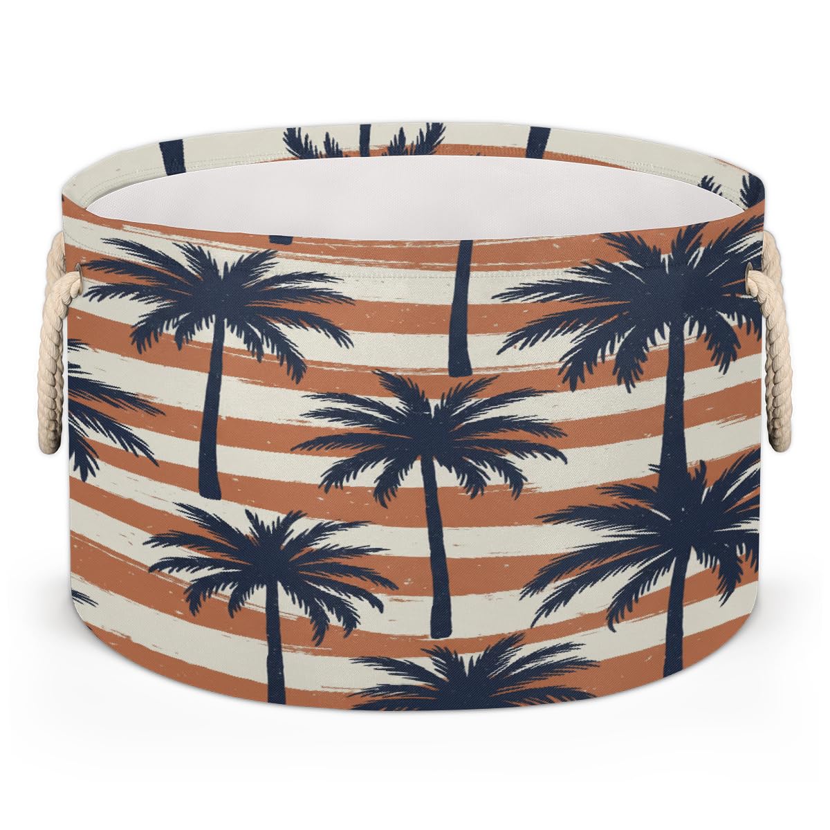Panier de rangement palmier pour chambre d'enfant et salon au style bohème naturel