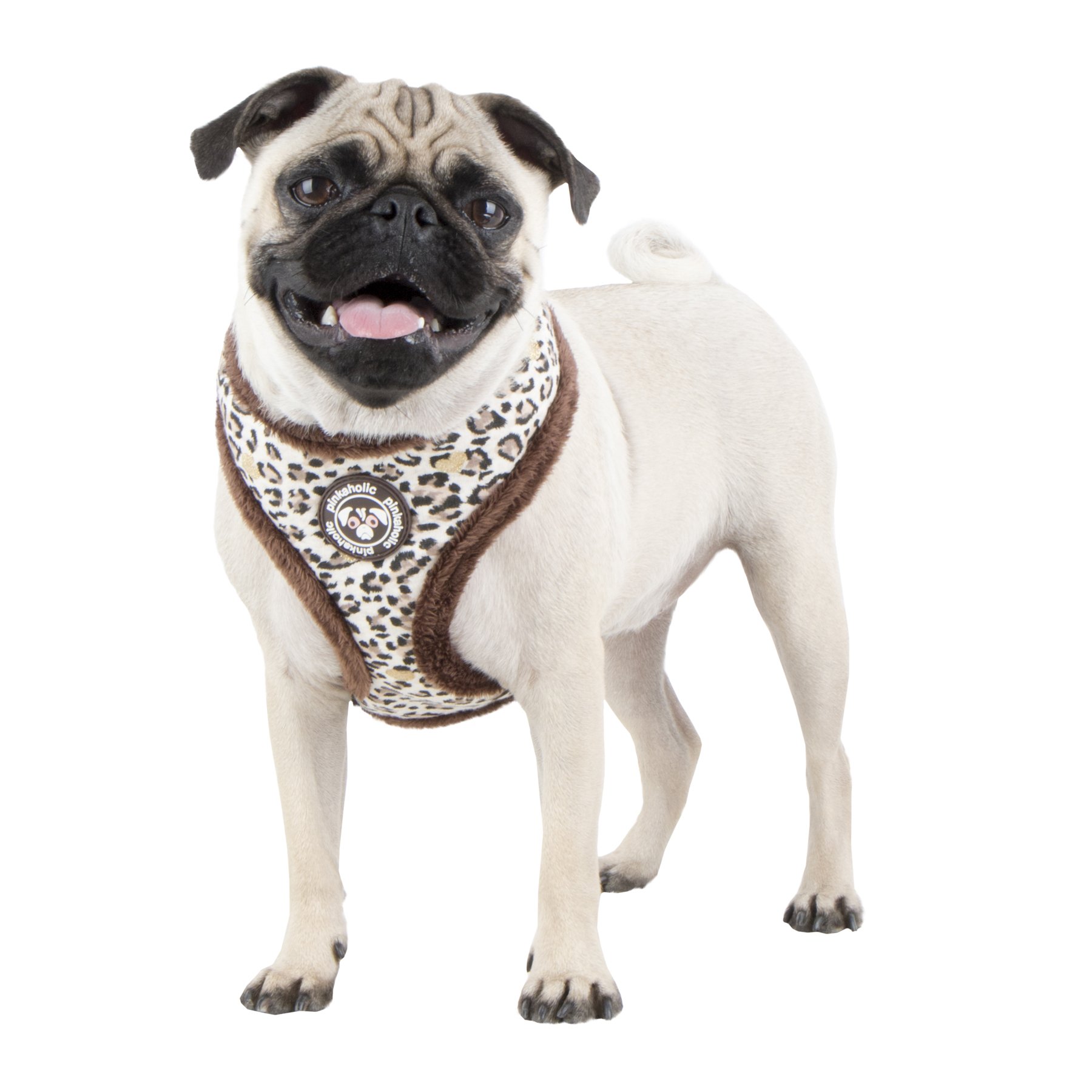 Pinkaholic New York Leo Pug Harness Harness, Brown, Small - Image 4