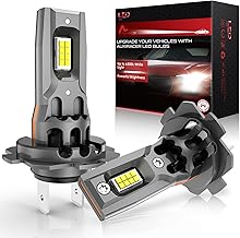 AUXIRACER H7 LED, H7 LED Car Bulb Anti Error Canbus, 100W 180000lm, 6500K 500% Brightness, Halogen Replacement Lamp 1:1, 2 H7 LED Bulbs