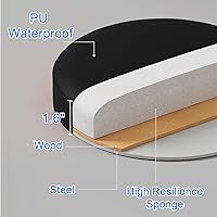 Vista 4 de Taburete plegable portátil, taburete plegable de metal resistente para adultos, cocina, jardín, baño, taburete redondo plegable, capacidad de 300