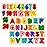 Attmu Wooden Puzzles for Toddlers, Alphabet Puzzle and Number Puzzle, 2 in 1 Preschool Educational Learning Toys with Chunky Wood ABC Puzzle Board, for Girls Boys Kindergarten Set of 2