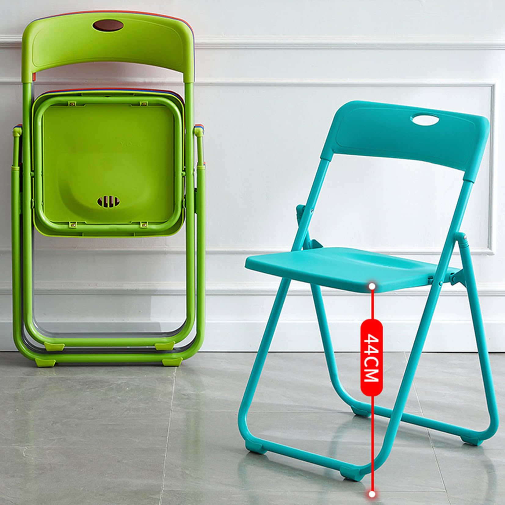 イス YJFFQ 折りたたみ椅子 フォールディングチェア 01レッド 背もたれ付き