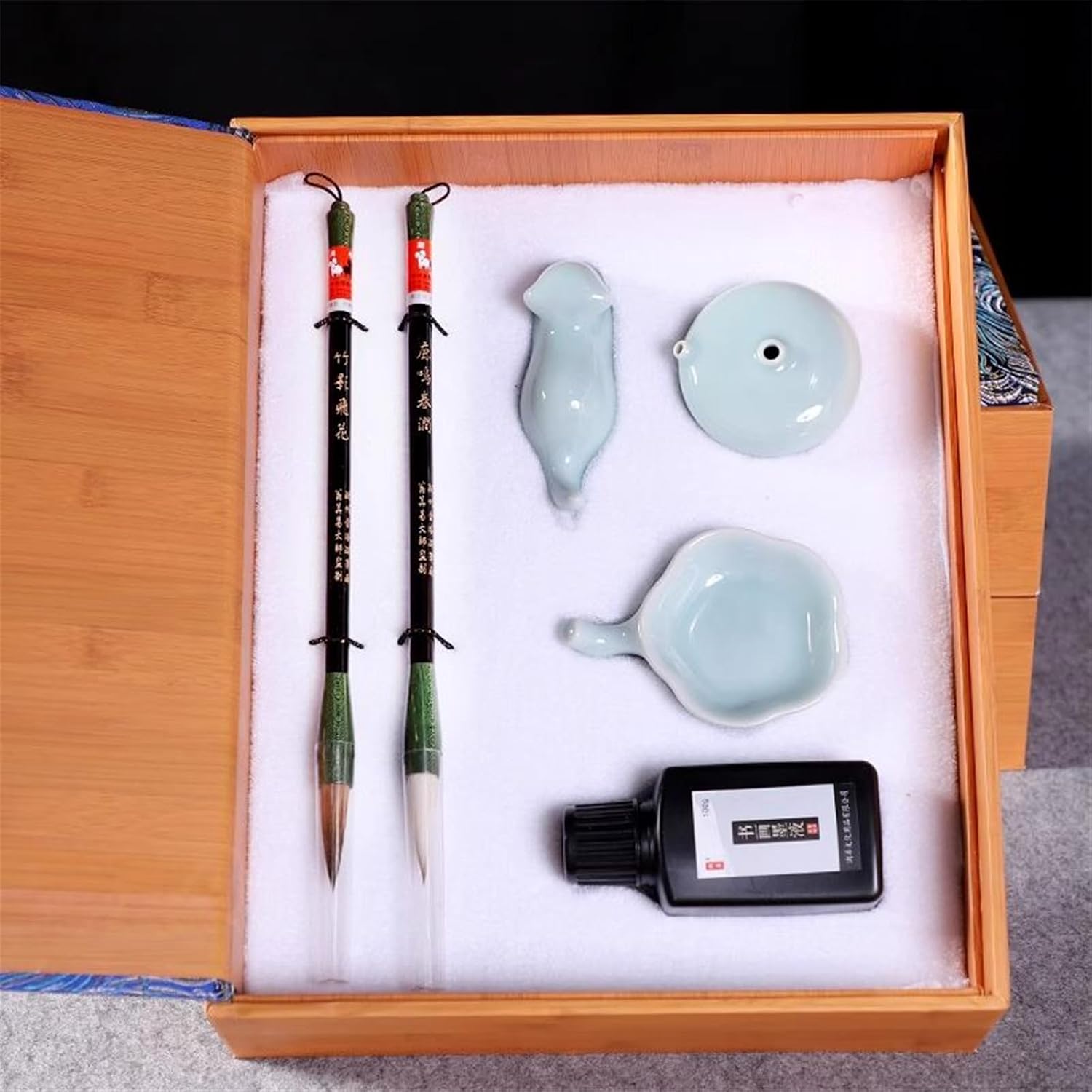 Calligraphy Brush Set - Four Treasures Complete Practice Kit in Gift Box 文房四宝套装-shape1