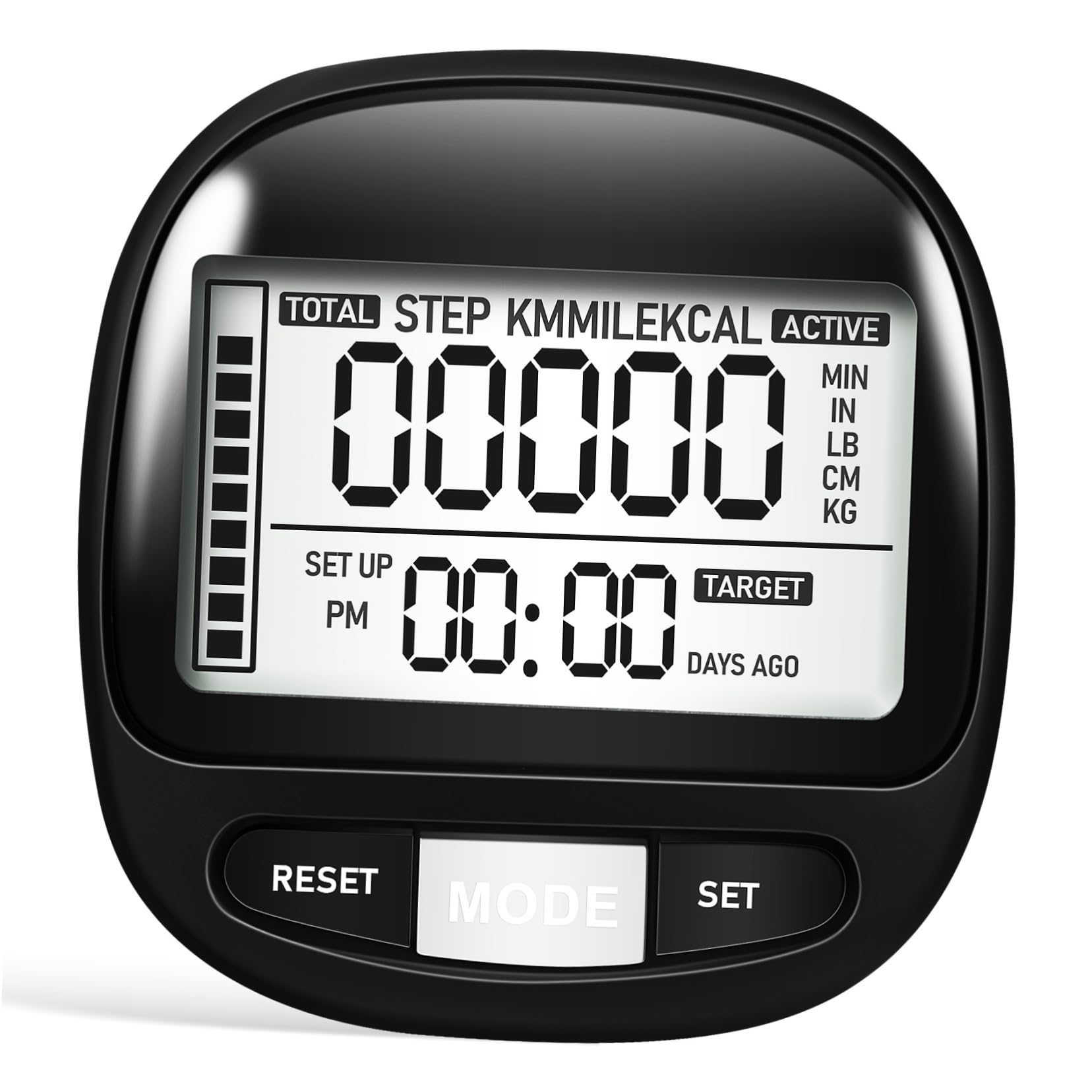 TOYANDONA 3D Sensor Pedometer Step Counter for Outdoor Pedometer Clip Step Counter Walking Tracker