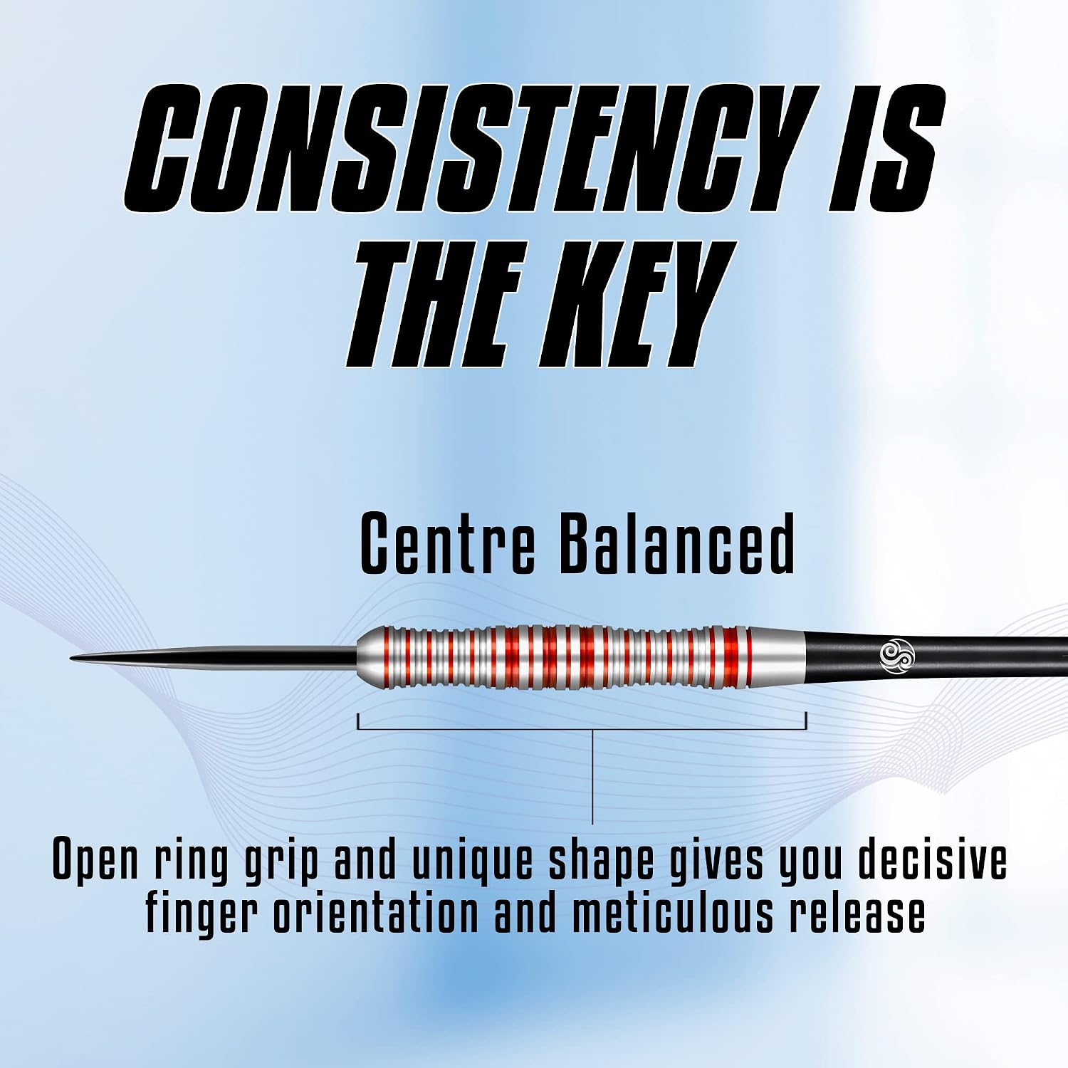 Shot! Darts Steel Tip, Zen Enso (23g/ 24g/ 25g), 80% Tungsten Barrels, Center Balanced with Open Ring Grip, Handcrafted Professional Dart Set and Flights Made in New Zealand, Metal Tip Bar Darts