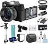 Acuvar 4K Digital Camera, 64MP Compact Digital Camera for Photography & Vlogging, Flip Screen, WiFi, 16X Zoom, Small Camera for YouTube, Beginners with 64GB Card, Pink