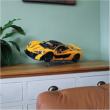 Display Stand compatible with Lego Technic McLaren P1 42172 | Display your model securely | Heavy Duty stainless steel | Car NOT included