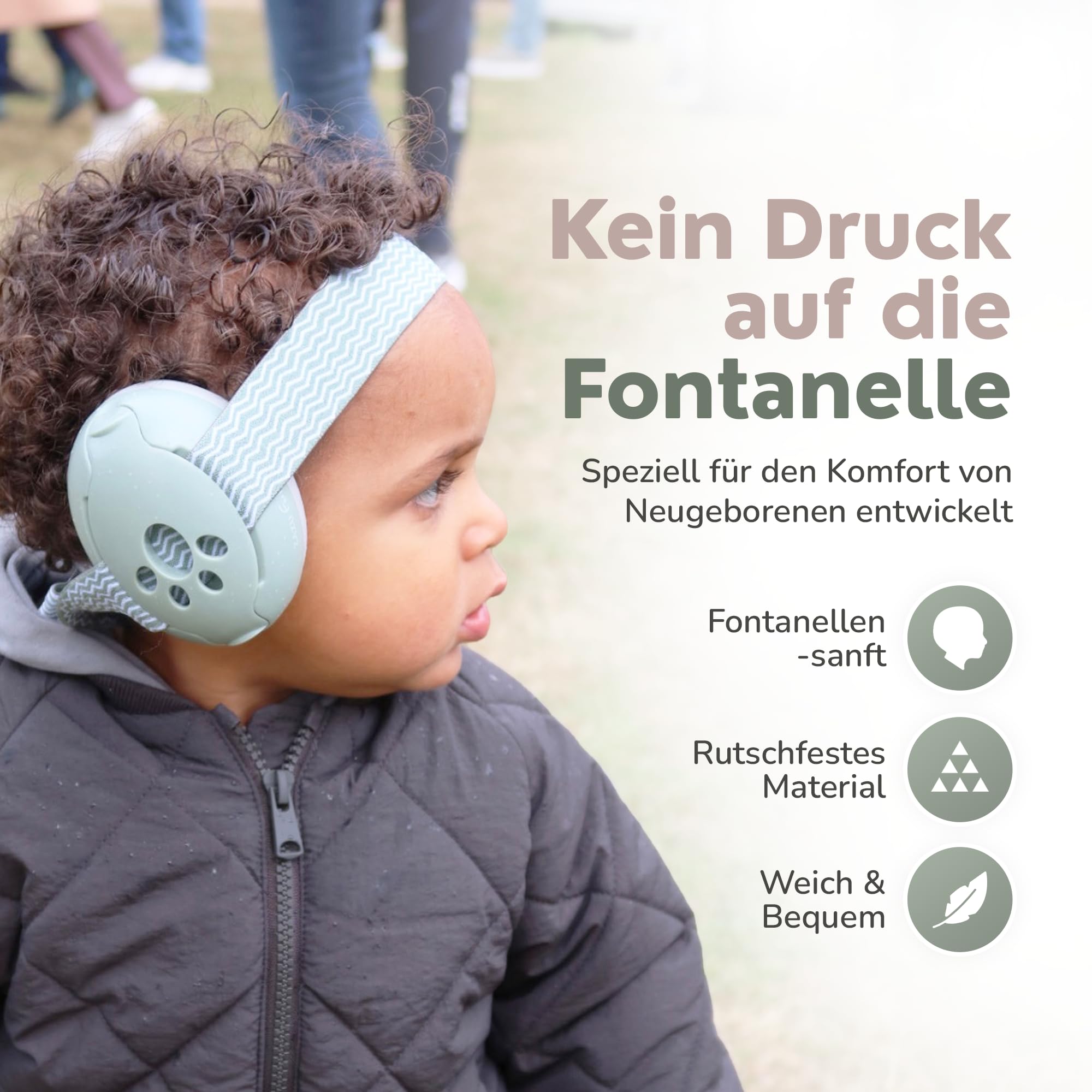 ZAZU Kinder Gehörschutz-Kopfbügel & Kopfband Set – Lärmschutz für Babys und Kleinkinder 0–48 Monate – sanft, verstellbar & anpassbar in verschiedenen Farben
