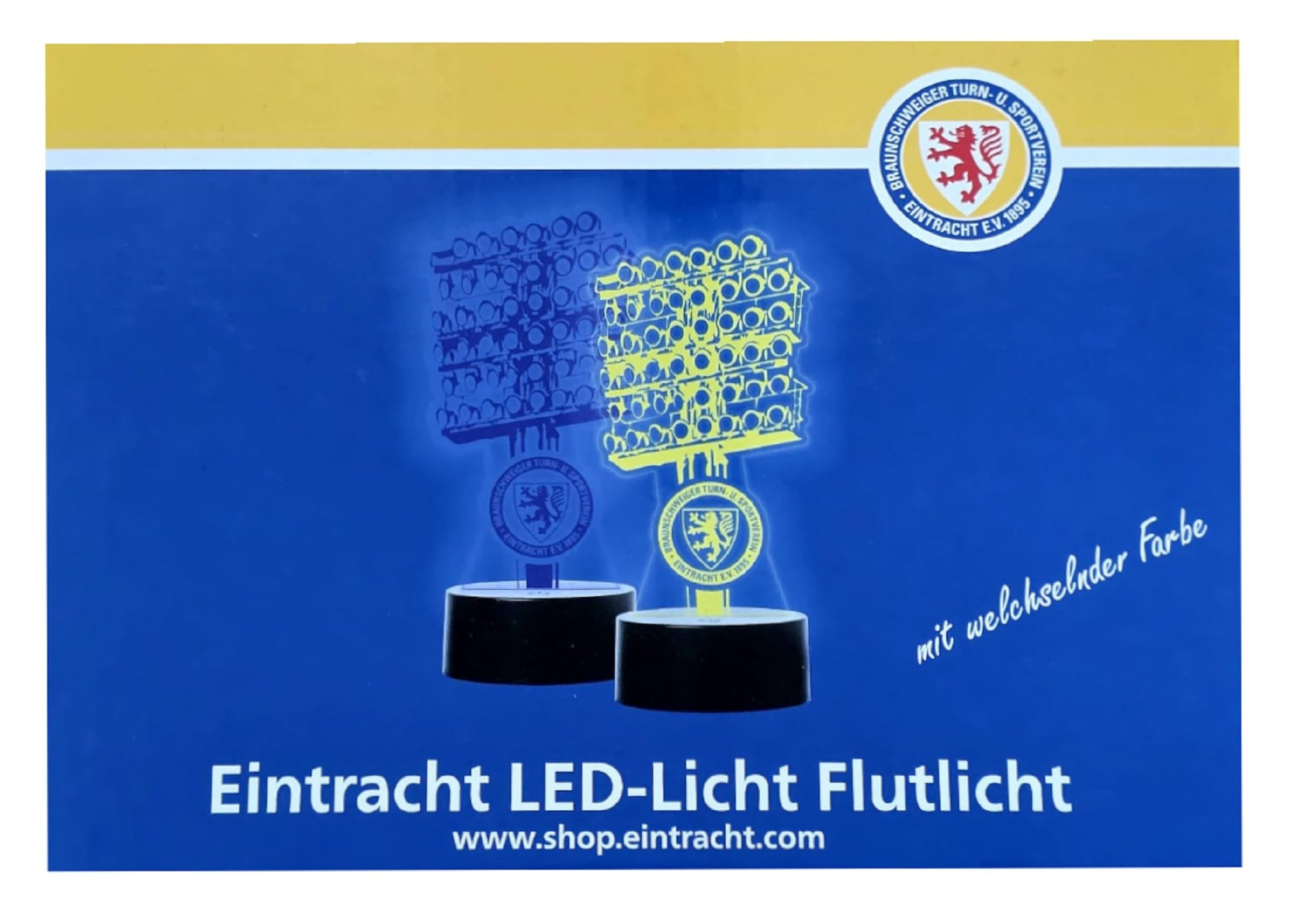 Eintracht Braunschweig LED Licht - Flutlicht - Nachtlicht | Leuchte | Lampe | BTSV