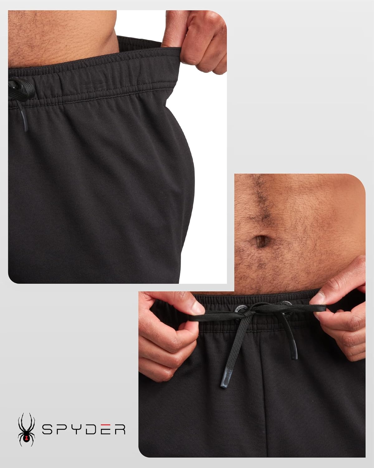 Spyder Mens Athletic Shorts - Stretch Tech Fleece Gym Shorts for Men with Elastic Drawstring Waist & Pockets for Workout - Image 6