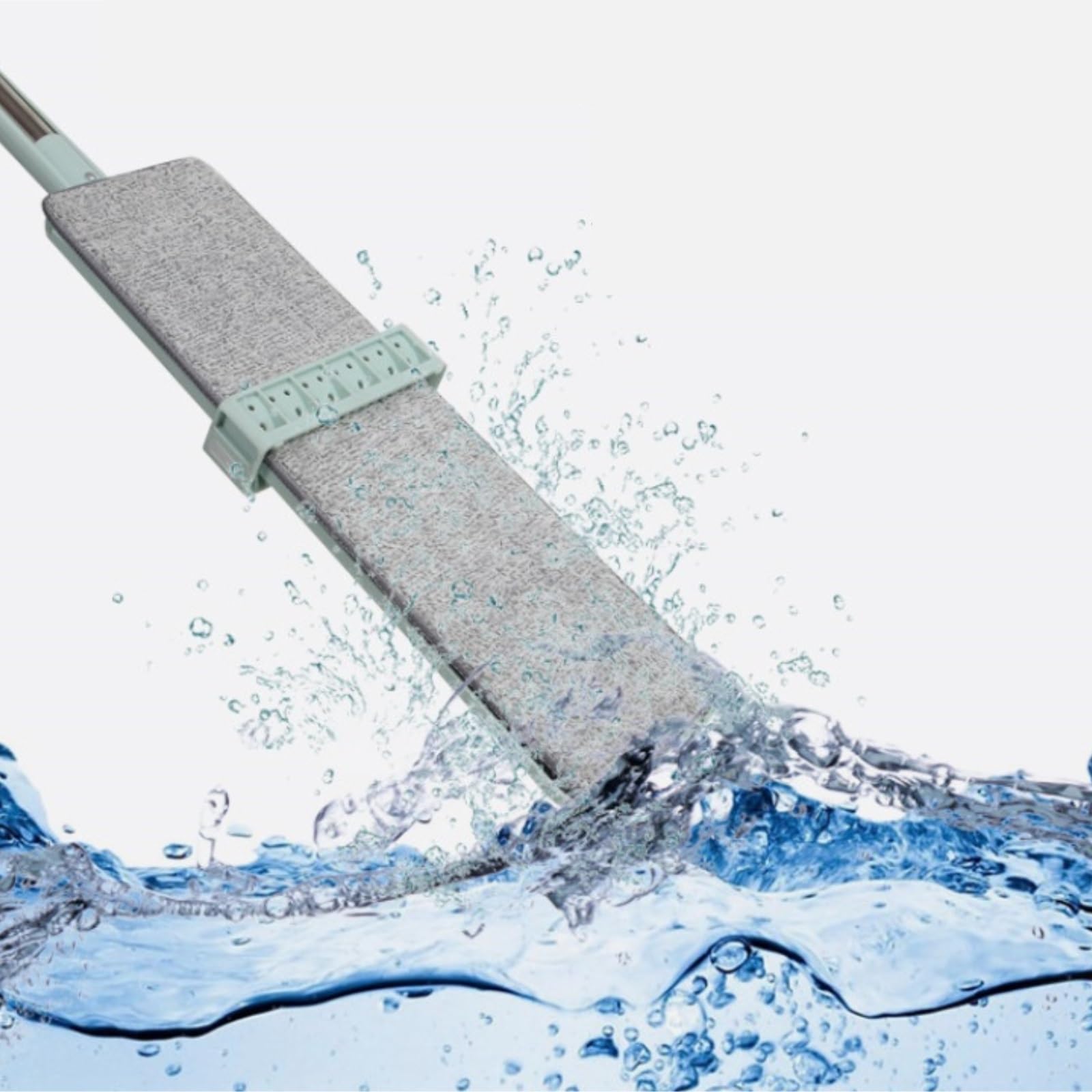Fregona Fregona De Lavado A Mano con Trapo Plano Y Almohadilla Limpieza Microfibra para El Hogar Herramienta Limpieza Suelo