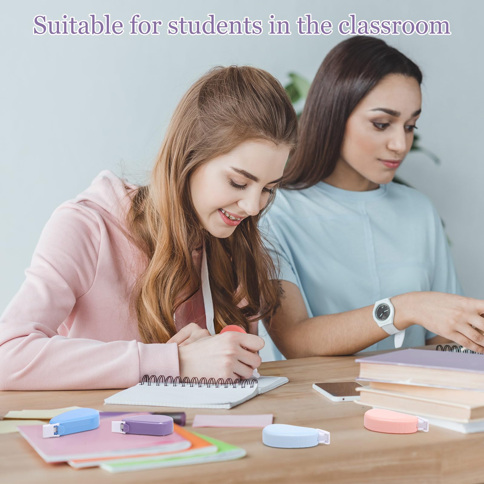 Chivao Mini-Korrekturband, Großpackung, Tintenkorrektur, Radiergummi, Klebeband-Set, niedlich, ästhetisch, bunt, Instant-Korrektur-Applikator für Büro, Schule, Studenten, Schreibwaren, 0,5 x 396 cm