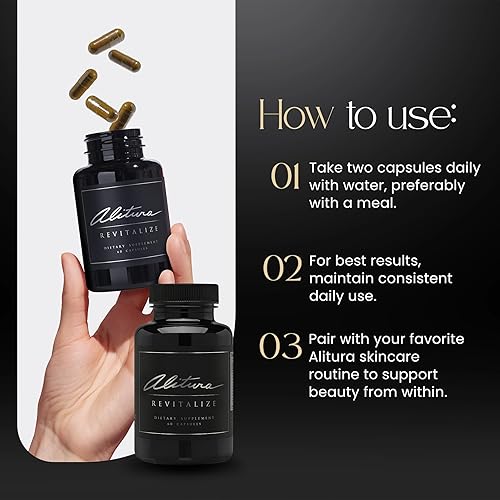 Miniatura 4 de Alitura Revitalize Suplemento dietético. Suplemento orgánico totalmente natural elaborado con hierbas adaptogénicas para reducir el estrés para