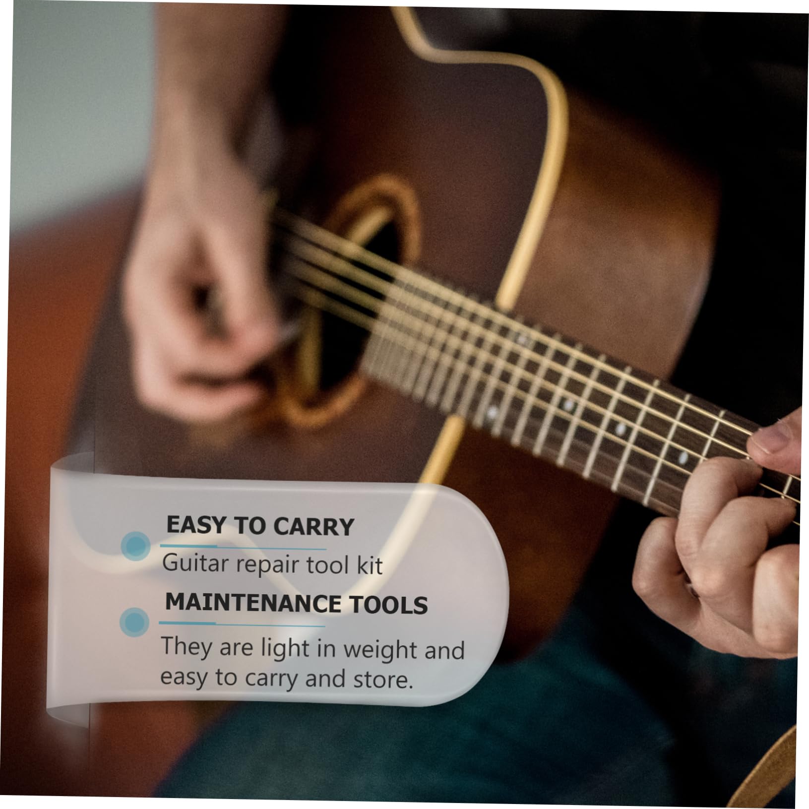 iplusmile Herramientas de y Limpieza para Guitarra Kit Profesional de Reparación de Instrumentos Herramientas Prácticas para Cuidado de para Personal y Profesional