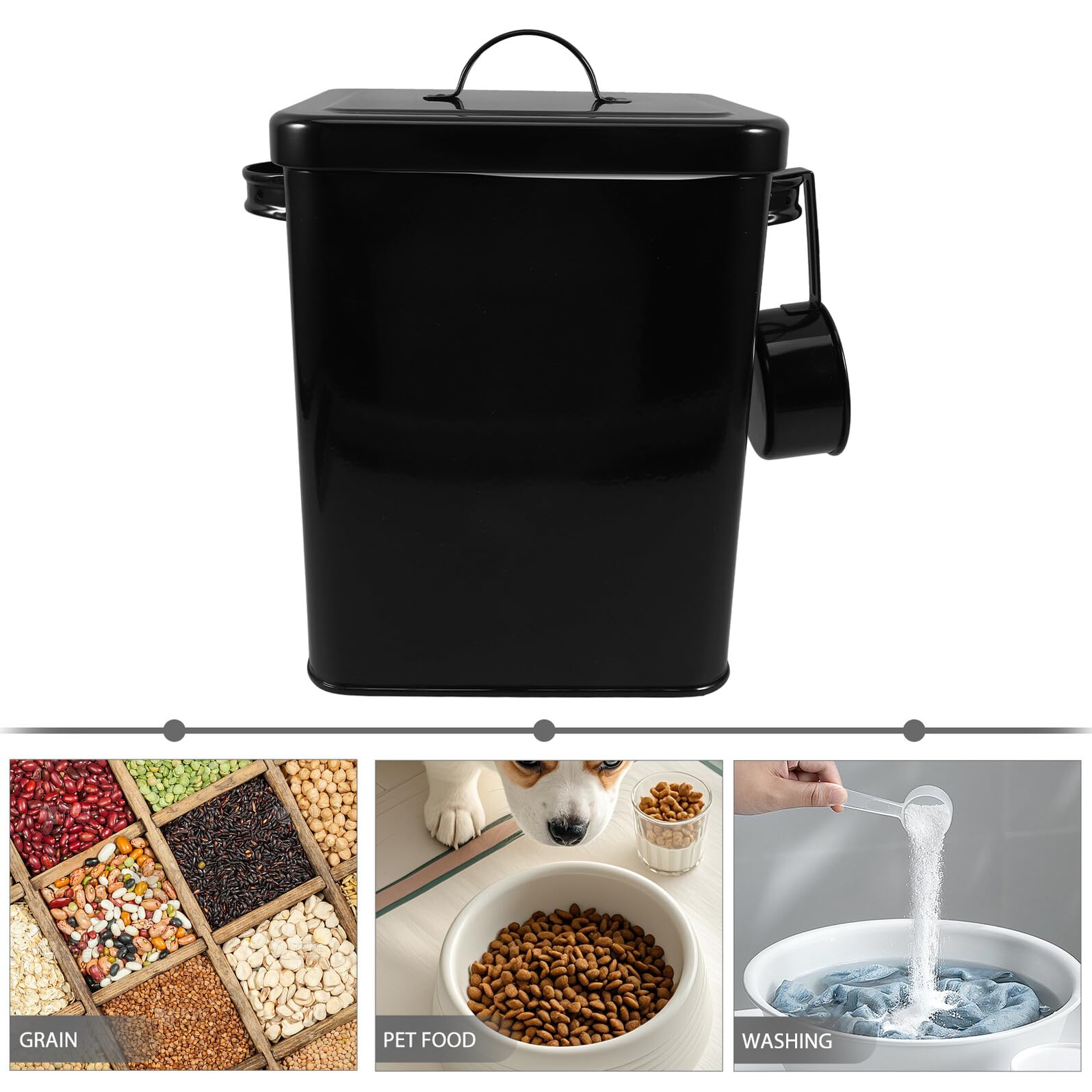 TOYANDONA Contenedor de Almacenamiento con Tapa Hermética Recipiente para Harina de Arroz Contenedores para Alimentos de Cocina para Almacenar Mantequilla Azúcar Harina Granos y Otros Alimen