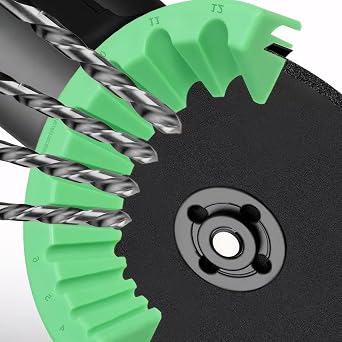 Drill Bit Sharpener for Grinder Drill Sharpener Portable Precise Sharpening for All Drill Bits Angle Grinder Multi-function Attachment with 1 Pair of Gloves