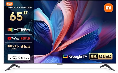 XIAOMI TV A Pro 65, 65 Pulgadas (165 cm), 4K UHD QLED, Smart TV, Google TV, Cont