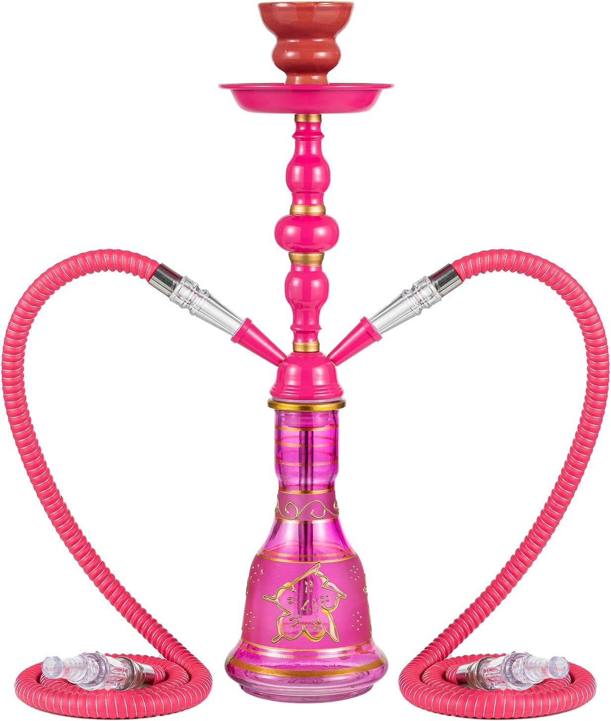 20" Hookah set 2 Hose Premium Shisha Hookah Kit with