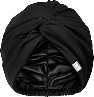 Satin Lined Hair Bonnet for Sleeping, Silk Turban, Hair Wrap Chemo Headwear for Women Natural Curly Hair