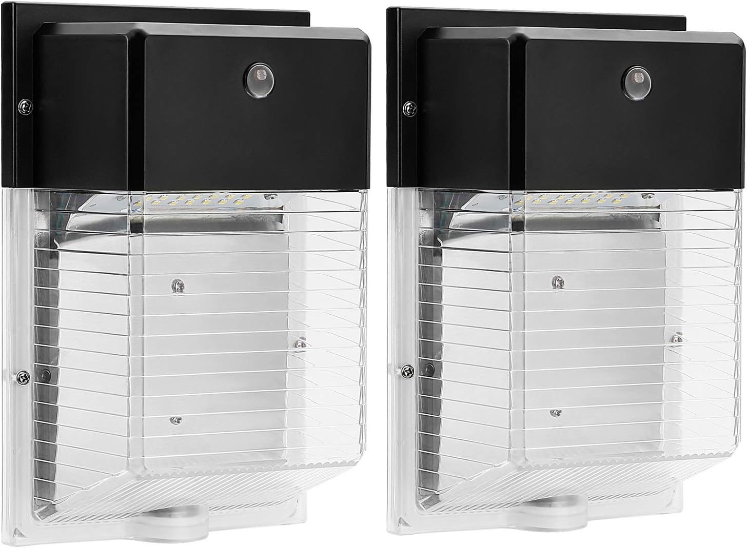 Black Friday - 70% OFF LED Wall Pack Light, 30W 3600lm 5000K Dusk-to-Dawn Photocell, 100-277Vac,150-250W MH/HPS Replacement, Outdoor Security Lighting (2 Pack)