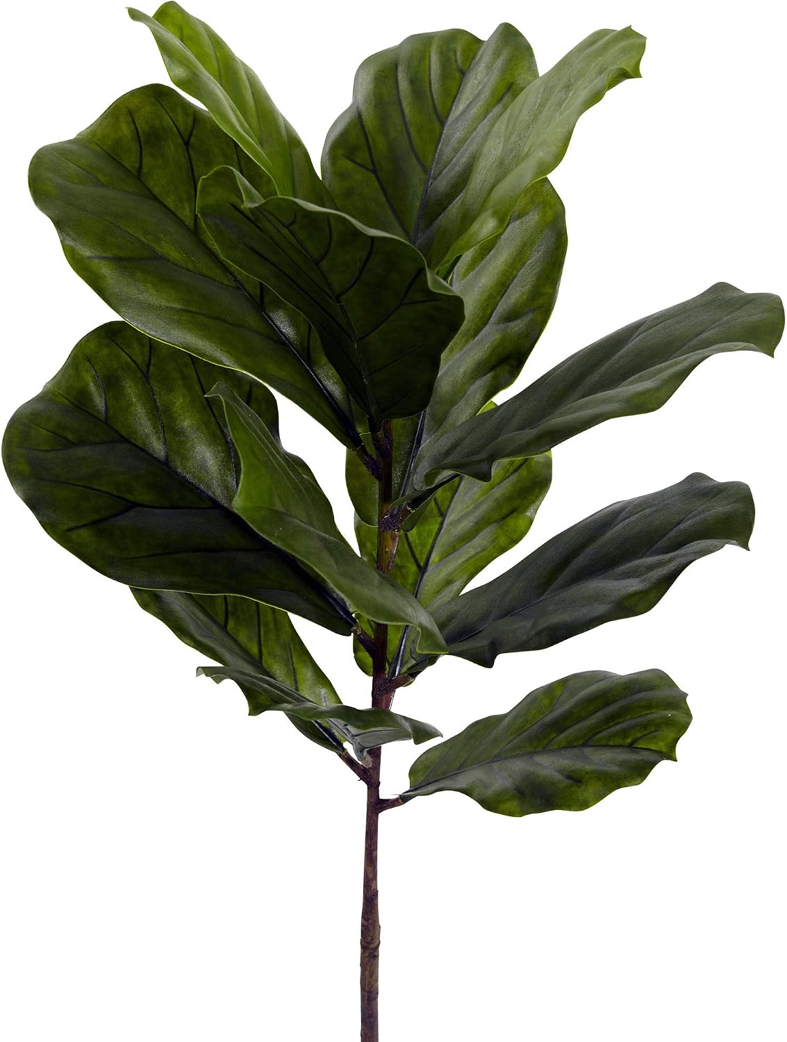 Nearly Natural 5448 4ft. Fiddle Leaf Fig Tree UV Resistant (Indoor/Outdoor), Green