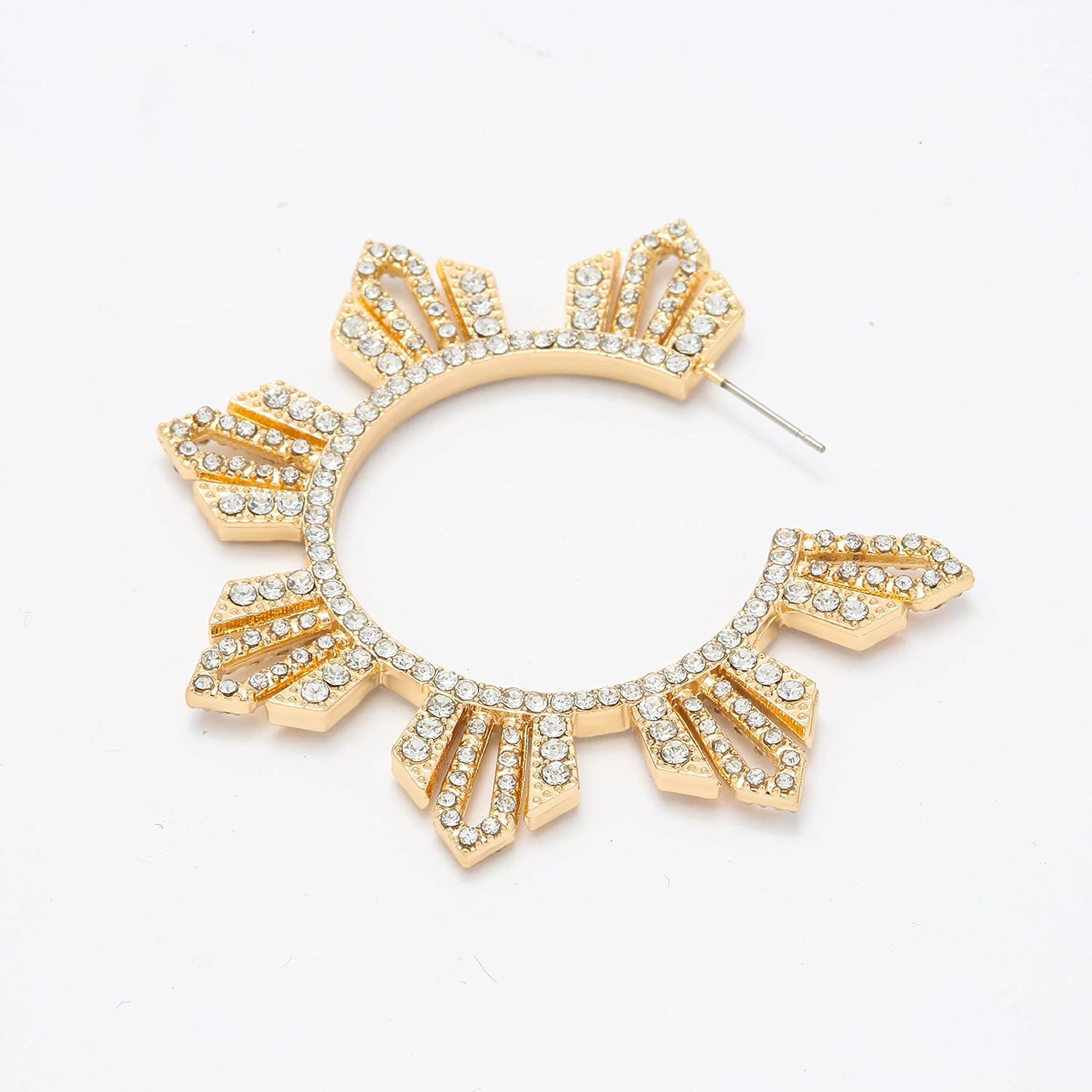 Philippine Sun Double-Sided Rhinestone Earrings - Araw & Filipina Earrings