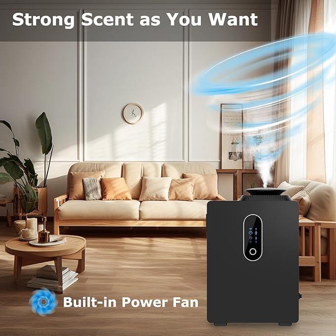Difusor de Aromas Eléctrico HVAC 1000ML WiFi Revesien Negro miniatura 8