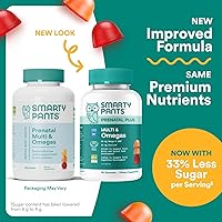Vista 14 de SmartyPants Gomitas multivitamínicas prenatales - Fórmula mejorada: Omega 3 (DHA/EPA), metilfolato, biotina, vitamina D3, C, vitamina B12, B6