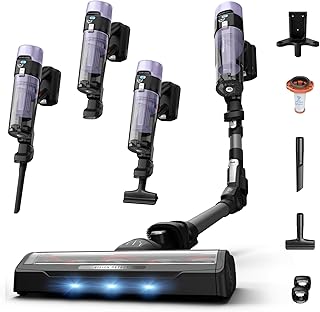 Rowenta X-Force Flex 9.80, Aspirador Escoba Sin Cable, Autonomía de 1h20, Limpieza 4 en 1, Ultraligera, Alta filtración, Modelo para Alérgicos, RH7L35E0