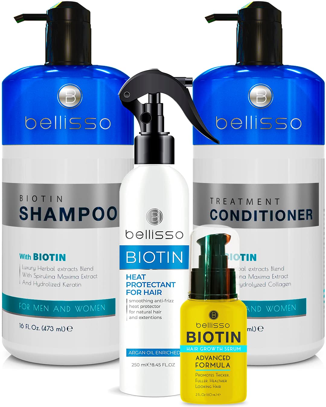 Biotin Shampoo, Conditioner, Serum for Hair Growth and