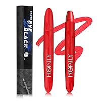 Vista 8 de Palo negro de ojos, pintura facial deportiva rosa para sóftbol, béisbol, fútbol, lacrosse, larga duración, crema, pintura corporal en barra