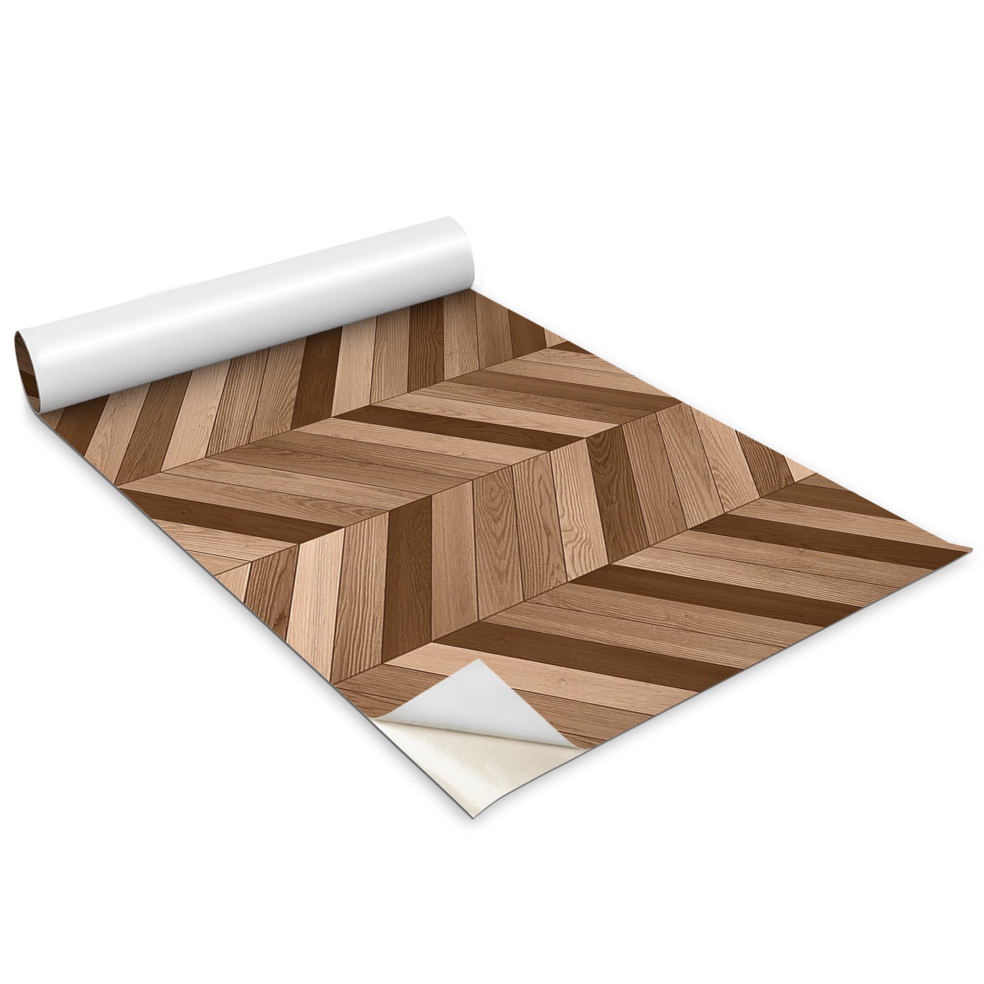 Papier peint rouleau pour meuble effet parquet en bois pour sublimer votre cuisine et salon